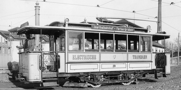 first electric tram in Munich